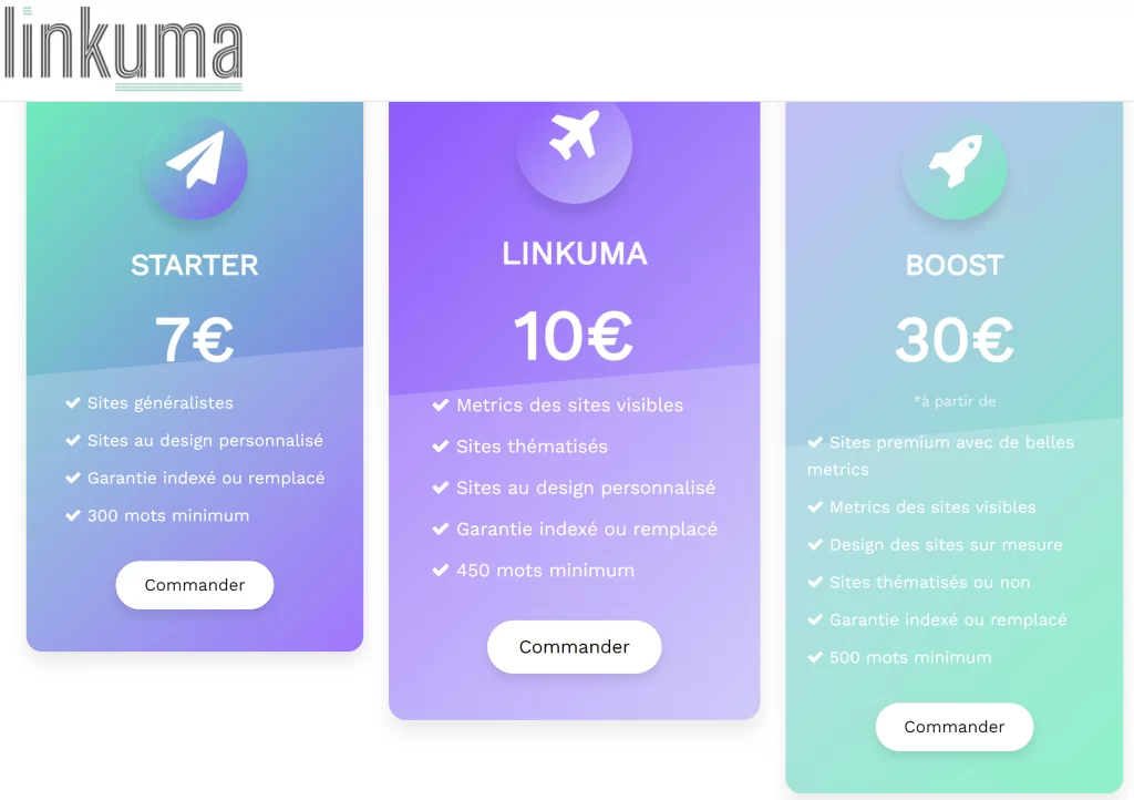 Linkuma vente de liens pour accélérer votre position sur Google